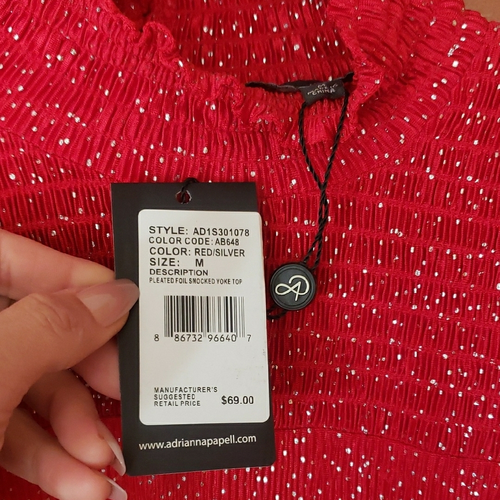 Red Ruffle Top - Picture 3 of 7